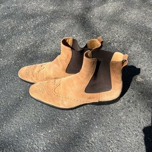 Tods Chelsea suede boots